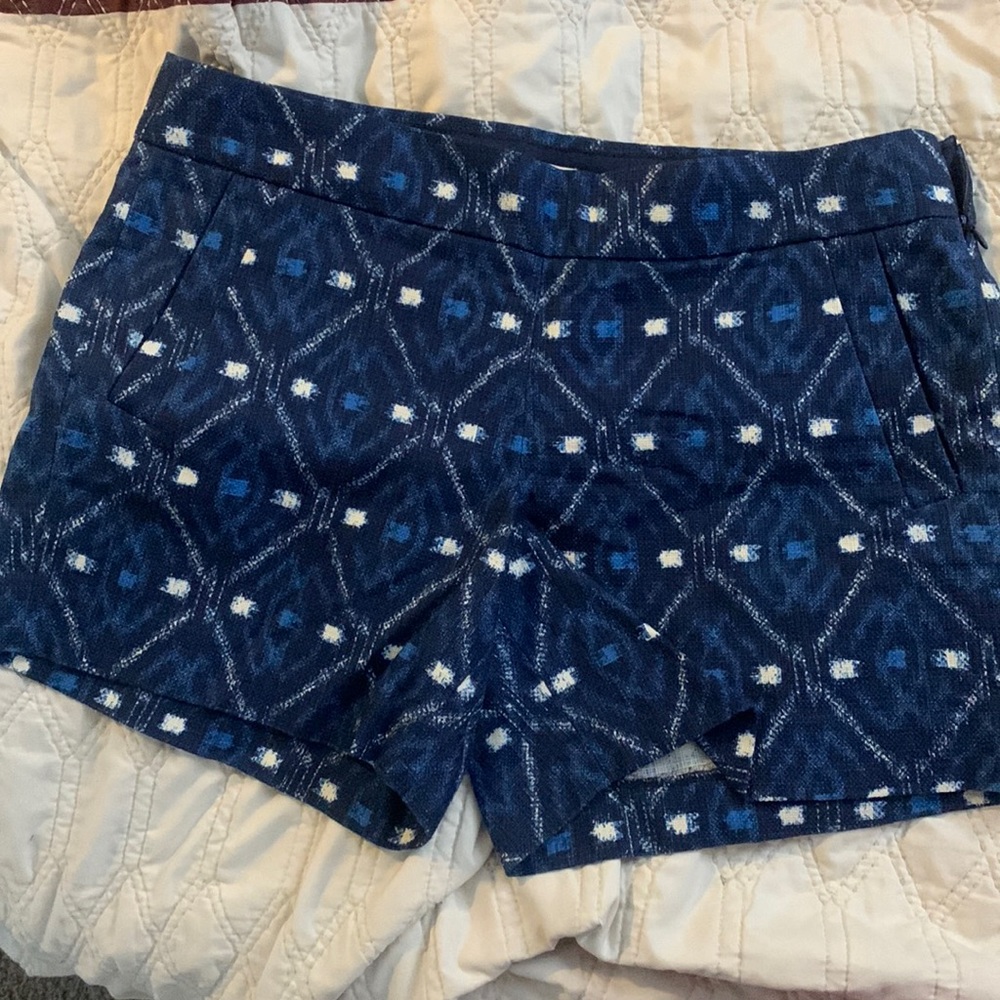 J. Crew blue pattern shorts